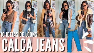 CALÇA JEANS, 10 ideias de looks com calça WIDE LEG JEANS👖, como usar WIDE LEG jeans, 15% OFF RENNER