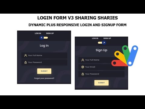 Login Form with Google Apps Script - Login Form V3 | Sharing Series Part 1