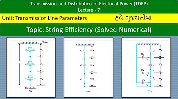 TDEP || Lecture-7 Solved example of string efficiency||Voltage distribution across string insulators
