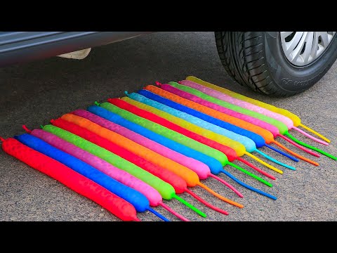 Experiment Car vs Orbeez Balloons | Crushing crunchy & soft things by car