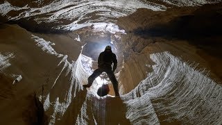 Beautiful cave shaft system in France