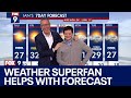 Weather superfan nicolas diaz helps ian leonard with his forecast