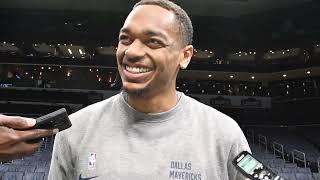 Dallas Mavs' PJ Washington Interview Before Charlotte Hornets Homecoming