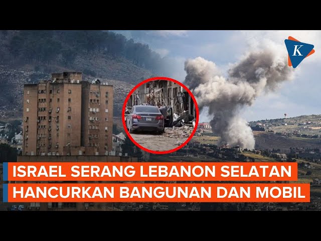 Penampakan Bangunan di Lebanon Selatan yang Hancur karena Serangan Israel class=