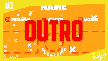 Outro #1 [2D] [AE] [SYNC] [ALPHA] | by Talp1