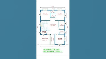 30x40 house plan | 30x40 simple house plan #houseplan #housedesign