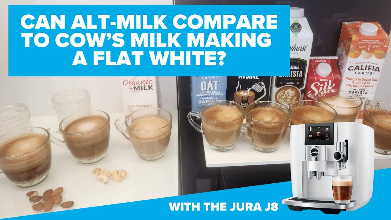 Can alt-milk compare to cow's milk using the Jura J8? - YouTube