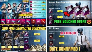 OMG 😱 5 New Characters In 3.2 Update 😍 Free Character Vouchers Event In Bgmi & Pubg - Bgmi New Event