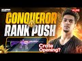 LET'S GO CONQUEROR RANK PUSH 🔥NEW GODZILLA GROZA CRATE OPENING | BGMI LIVE