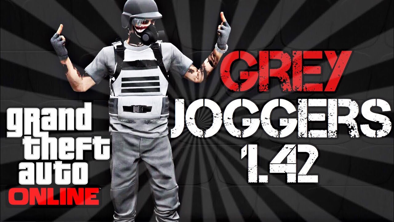 GREY JOGGERS ! (GTA 5 MODDED OUTFIT GLITCH) AFTER PATCH 1.42 CLOTHING