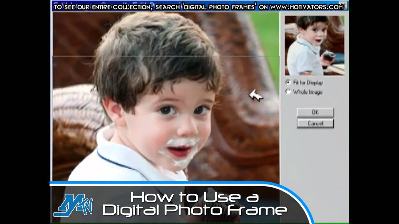 How to Use a Promotional Digital Picture Frame YouTube