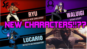 WE GOT NEW CHARACTERS!! - SSF2 beta 1.2 Reaction to Ryu, Lucario, and Waluigi