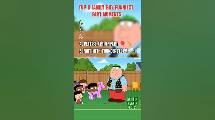 RANKING TOP 5 FUNNIEST FART MOMENTS IN FAMILY GUY. #shorts #shortsfeed #familyguy #petergriffin