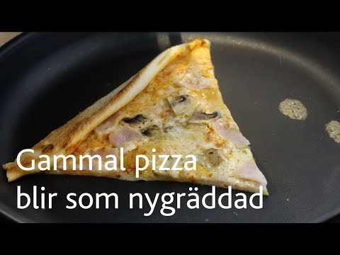 Video: Hur Man Snabbt Lagar Pizza I En Stekpanna