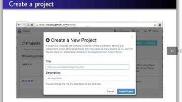 SageMathCloud - William Stein at the Joint Math Meetings in San Antonio, 2015