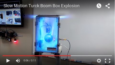 Slow Motion Turck Boom Box Explosion