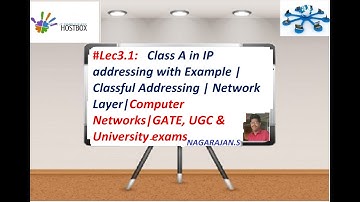 #Lec 3.1: Class A in IP addressing with Example | Classful Addressing | Network Layer| GATE exams