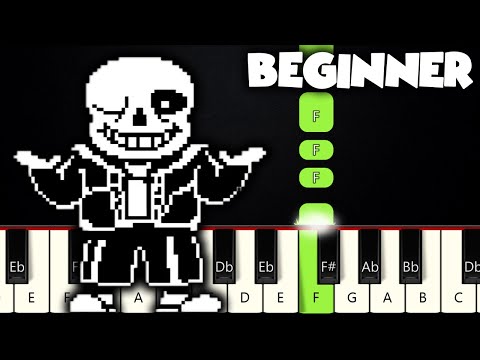 Megalovania - Undertale | BEGINNER PIANO TUTORIAL + SHEET MUSIC by Betacustic