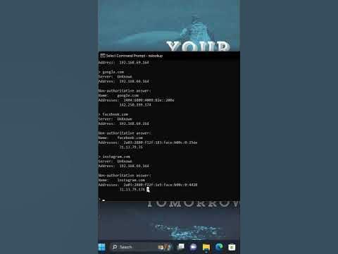 Find Any Website IP Address Using CMD | nslookup Command - YouTube