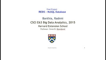 CSCI E63 Redis 3.0.0. Cluster Setup [Installation Video]