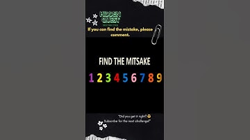 Can You Find the Mistake?🔍 99% Fail This Brain Test!
