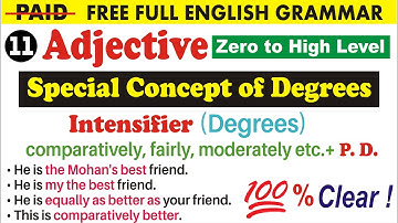 Special Concept of Degrees | Free Full Paid English Grammar | Uphaar Classes by Sumit Sir