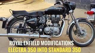 ROYAL ENFIELD 2012 ELECTRA 350 Into  New  2023 STANDARD 350 |Bullet modifications|@BulletTower