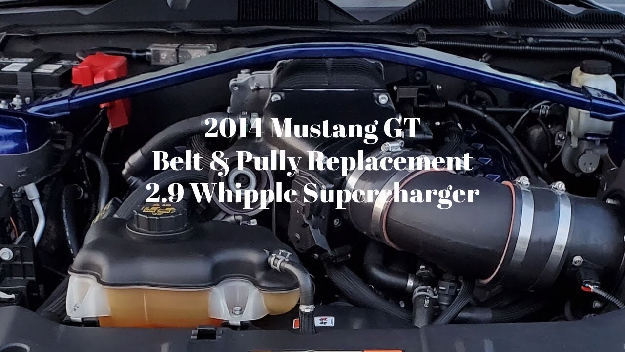 2.9 Whipple Supercharger Belt and Pully Replacement (2014 Mustang GT) YouTube