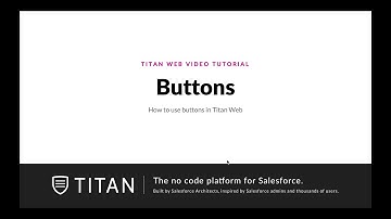 Overview on button element Configuration in Titan Web