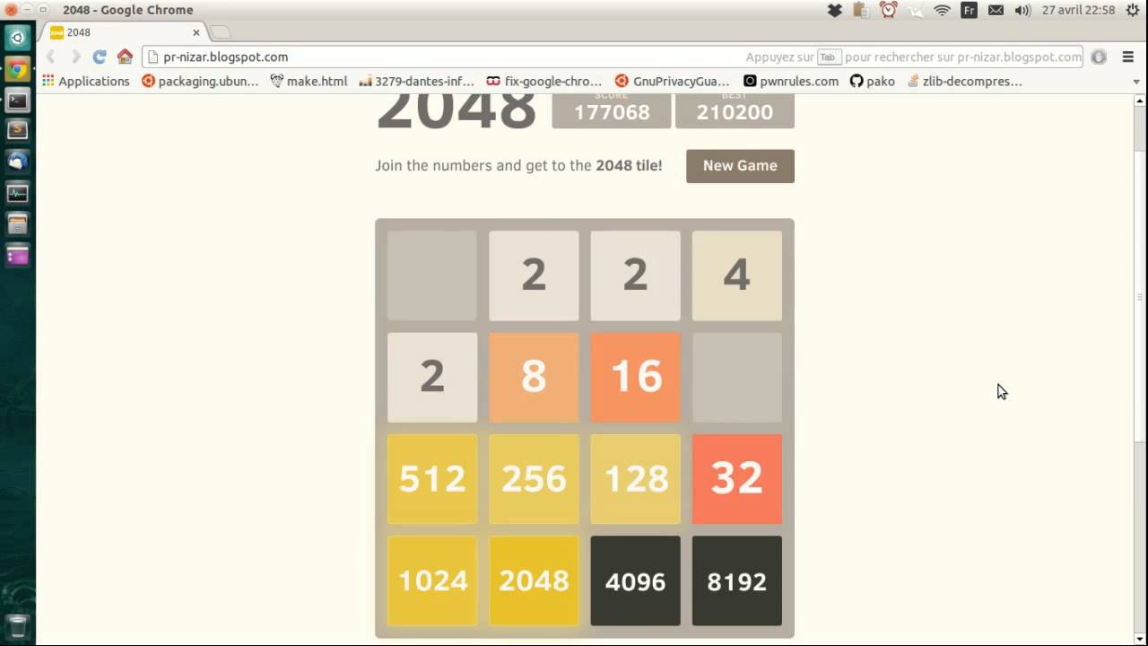 43,625,864 on the 8x8 grid : r/2048