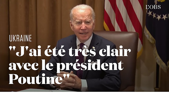 "Si des troupes russes traversent la frontière de l'Ukraine, c'est une invasion", prévient Biden