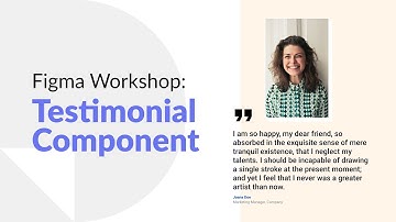 Figma Tutorial (Beginner/Intermediate): Testimonial Component