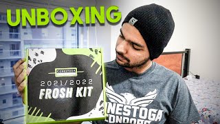 🇨🇦 MY COLLEGE WELCOME KIT!! | Conestoga College Frosh Kit Unboxing | Wrestle India | Ayush Sood