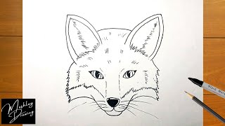 How to Draw a Fox Face Step by Step