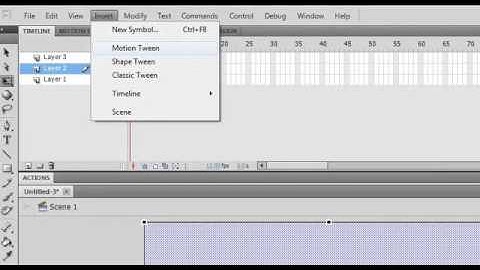 Masking using motion tween in flash cs5.