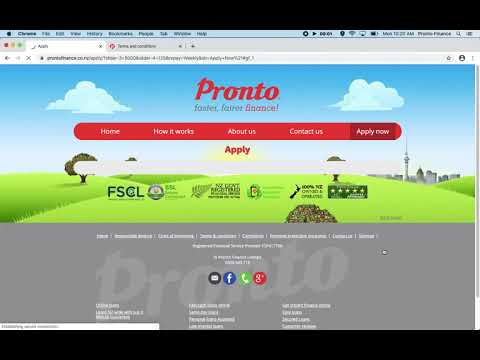 How to apply for a personal loan online at Pronto Finance