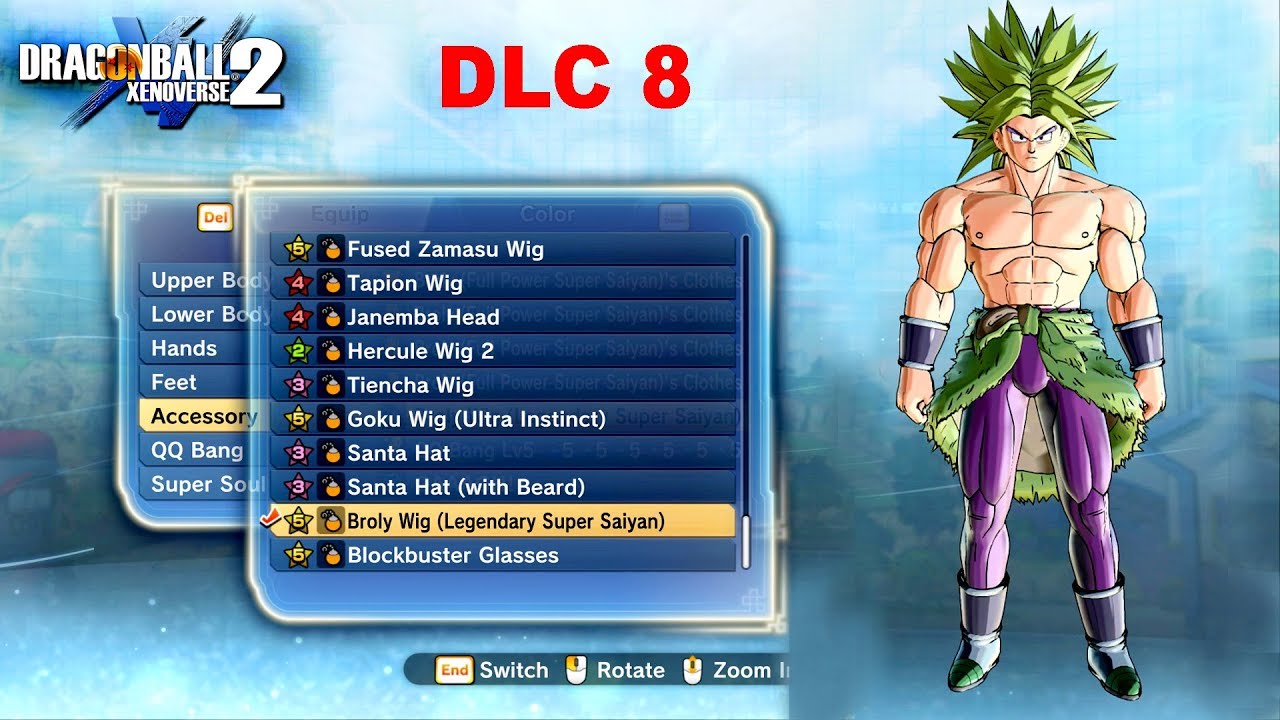 Dragon Ball Xenoverse 2 - All Accessories (Post DLC 8) UPDATED All 130+ Accessories (Unlocked) - YouTube