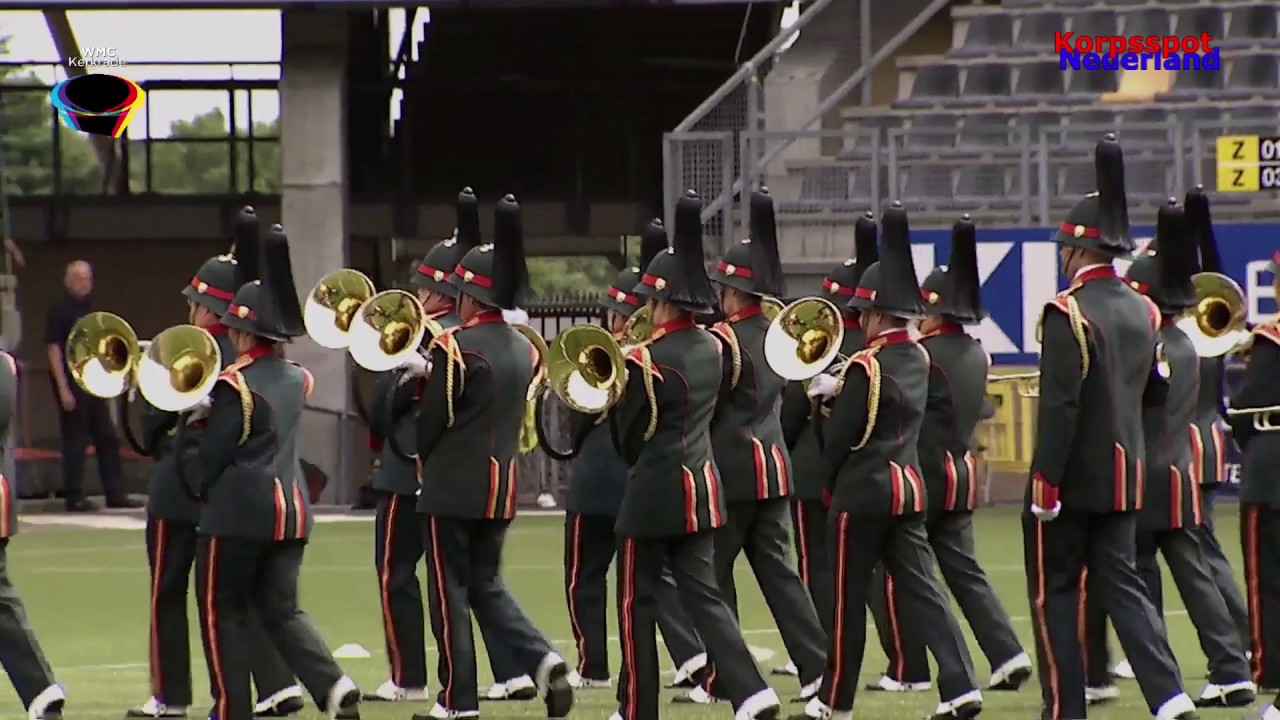 Jachthoorn & Trompetterkorps Edelweiss tijdens WMC Kerkrade 2017
