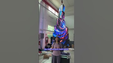6 layers transform rotate led tower #leddisplay  #Rotateled #creativeads