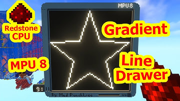 Gradient Line Drawer [ MPU 8 | 3.3 Hz Minecraft Redstone CPU ]