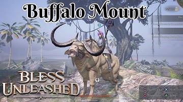 My First tamed Mount - Buffalo | How to get a mount in Bless Unleashed