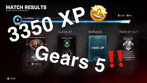 Fastest Way to Rank Up in Gears 5 - Gears 5 PVE Rank Up Method - 3350 XP!
