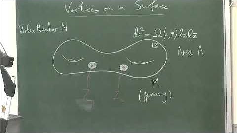 Prof. Nick Manton | Vortices on Riemann Surfaces