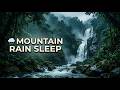 Rainy Forest Waterfall Sounds for Deep Sleep 🌿 Calm Nature Ambience