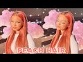 DYEING MY HAIR PEACH | With L&#39;Oréal Paris Colorista Semi-Permanent Hair Color