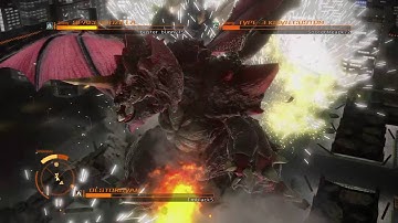 GODZILLA PS4 versus mode : Destroyah vs. SpaceGodzilla vs. Kiryu "Want Spamming with that?"