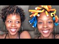 Perfect Spiral Curls|Flexi Rod Set on Short Type 4 Natural Hair