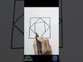Draw Square with design  #shorts