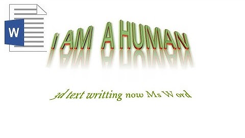 How to make 3d text effect in word . Microsoft word 2016 in text/logo art design| how to use word