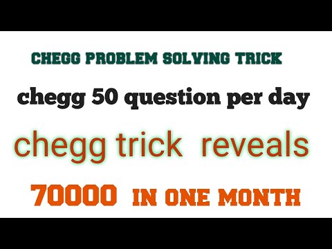 Chegg |chegg Expert ||Solve 50 questions  per day || Simple way chegg